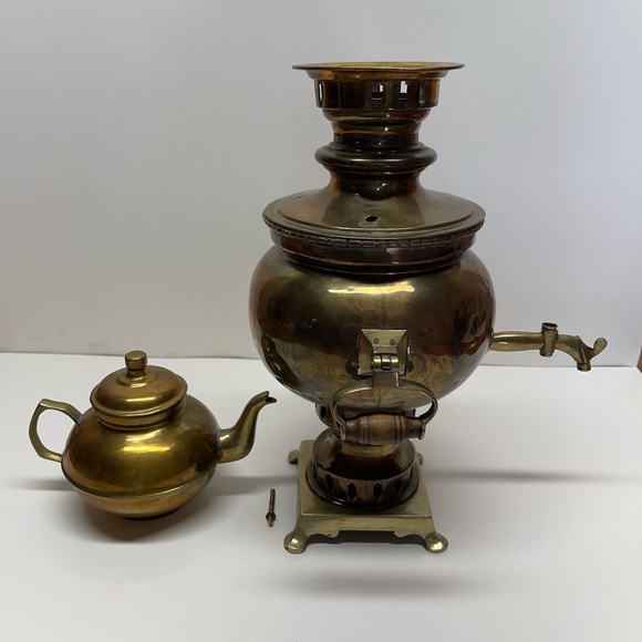 💵💵SOLD🤩🤩Mactep 1875 Tea, Water Brass Pot - Picture 2 of 13